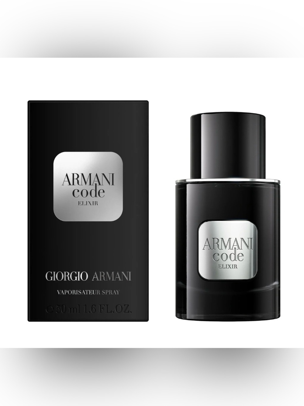 Giorgio Armani Code Elixir Men – Black and Silver Bottle